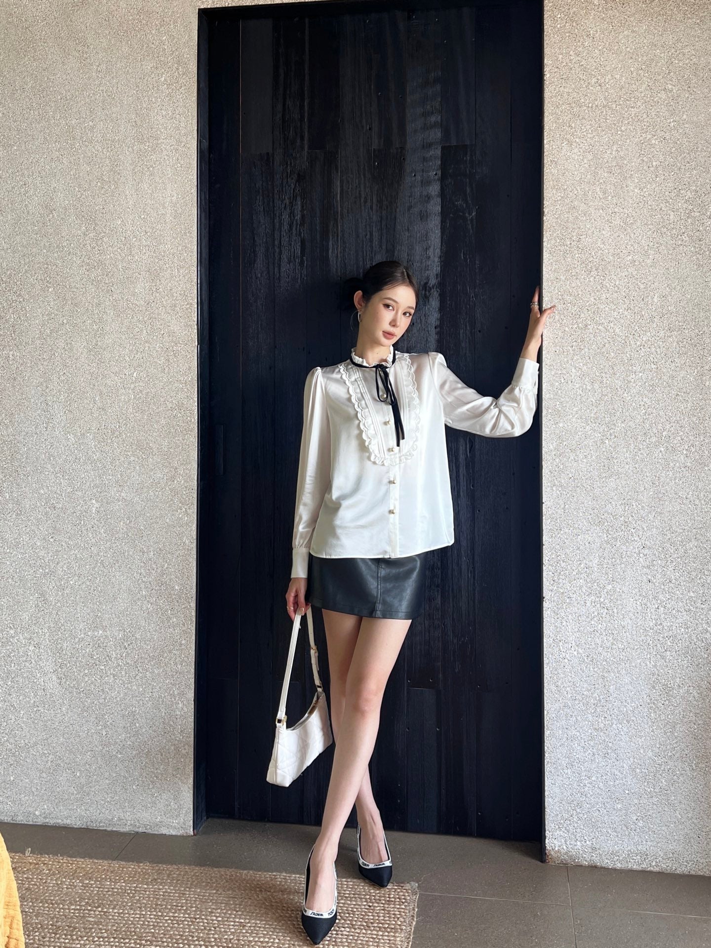 D 25ss ruffle shirt