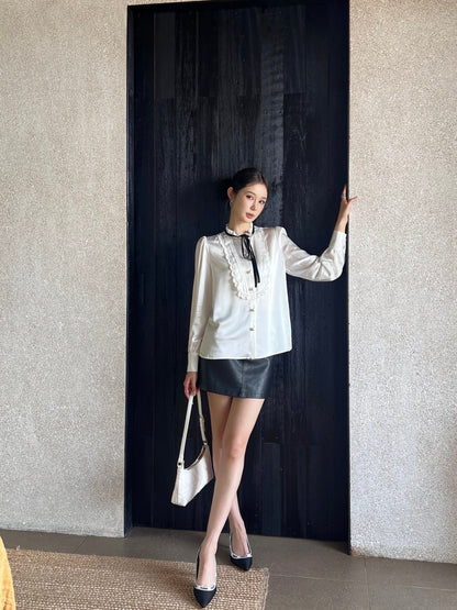 D 25ss ruffle shirt