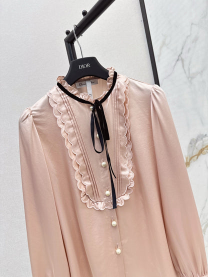 D 25ss ruffle shirt