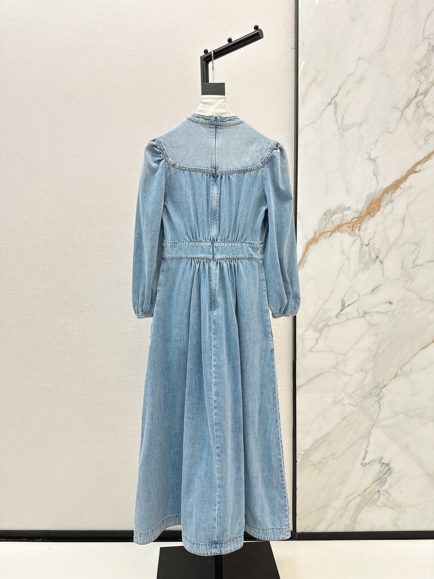 Zim 25ss V neck denim dress