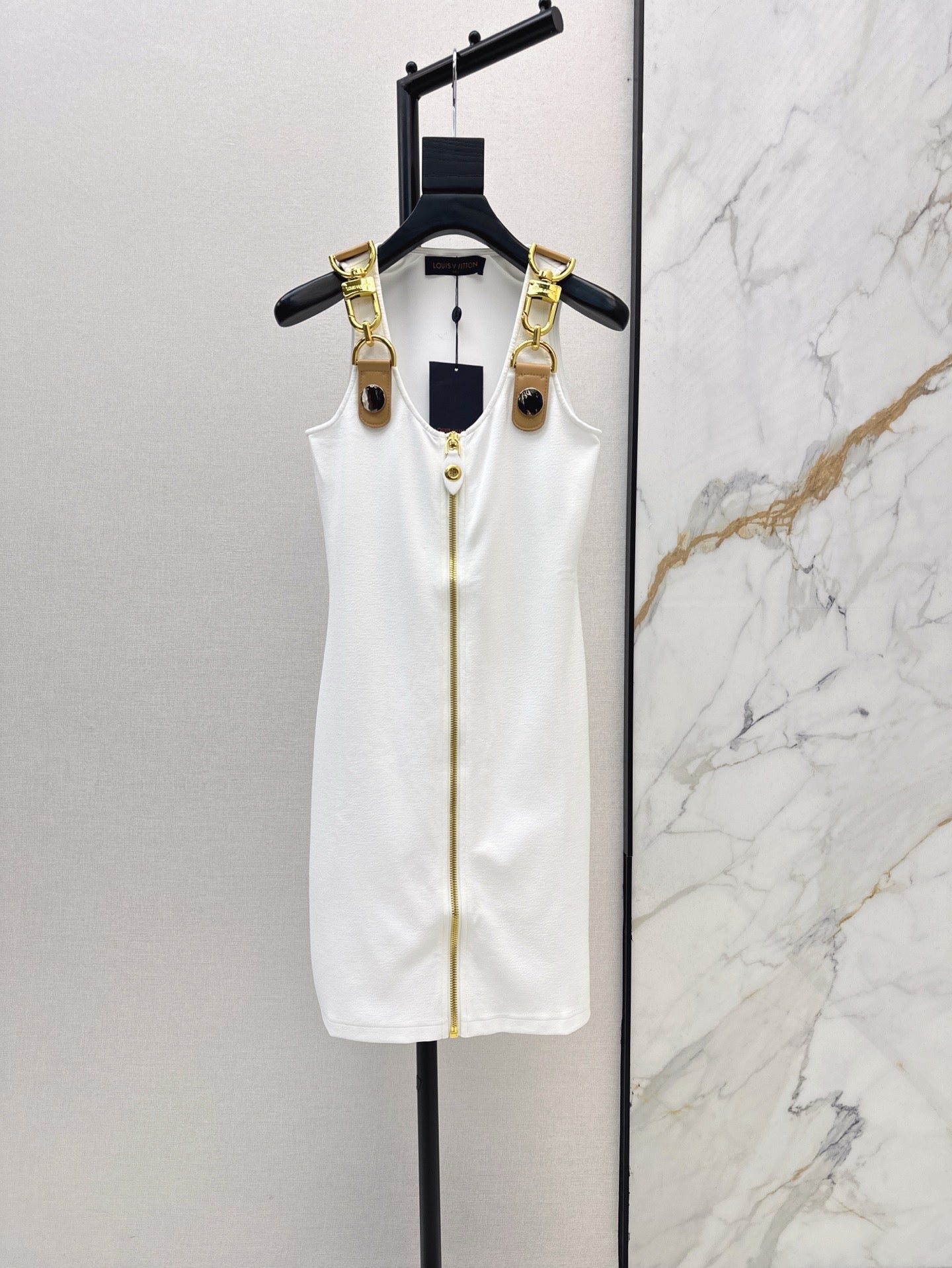 L 25ss metallic slip dress