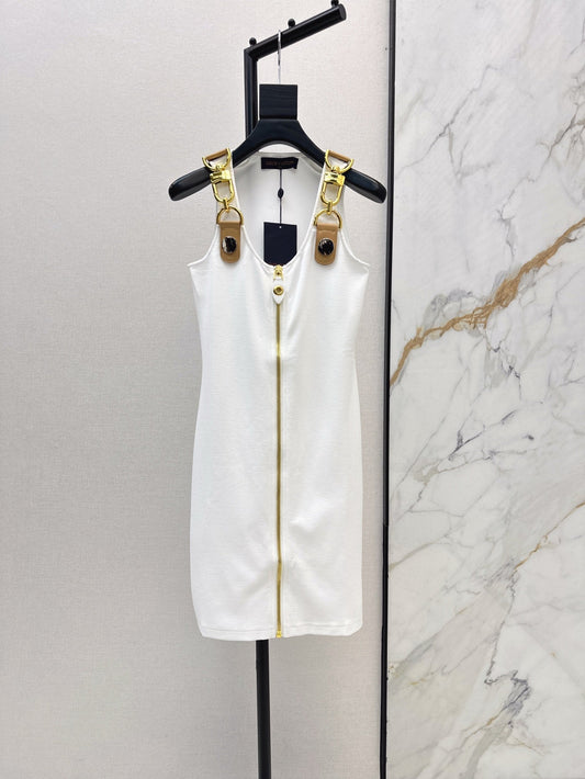 L 25ss metallic slip dress