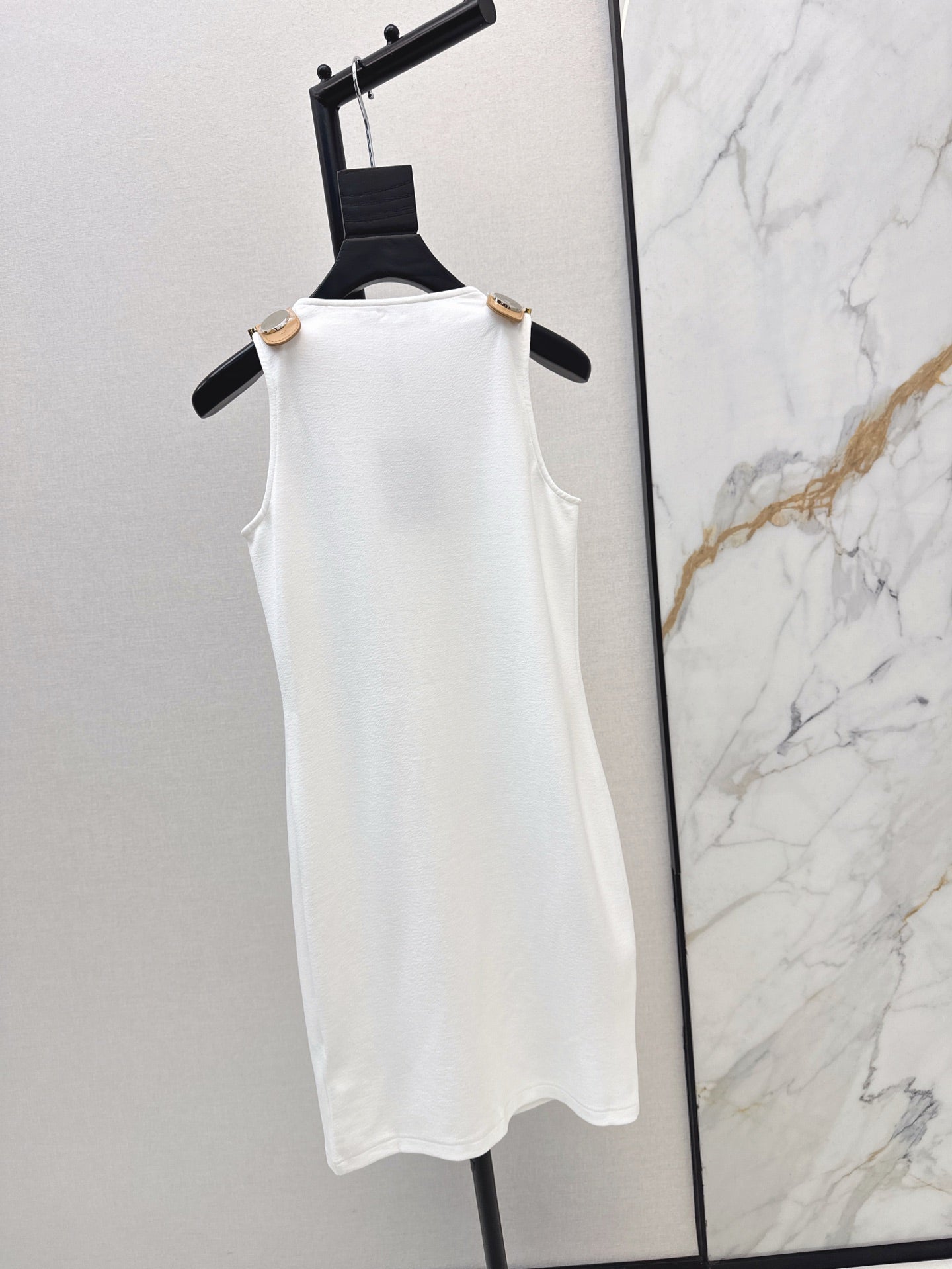 L 25ss metallic slip dress