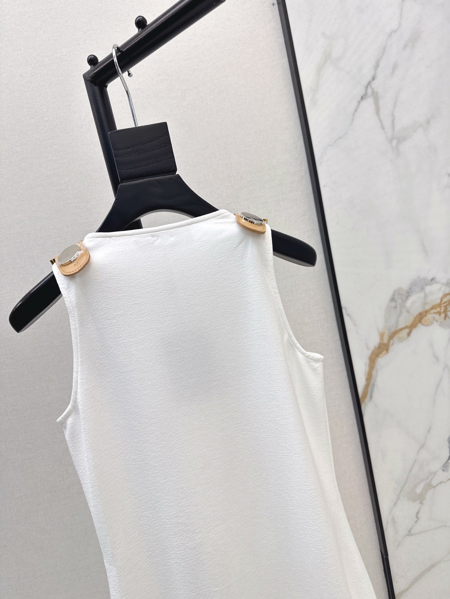 L 25ss metallic slip dress