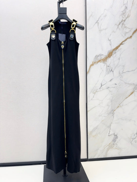 L 25ss metallic long dress