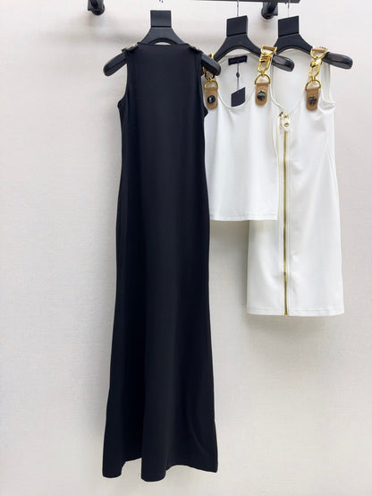 L 25ss metallic long dress