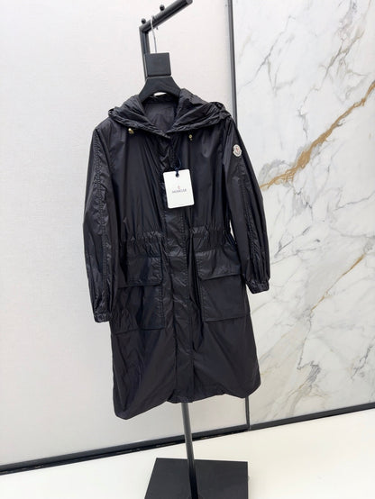 Mo 25ss hooded long coat parkas