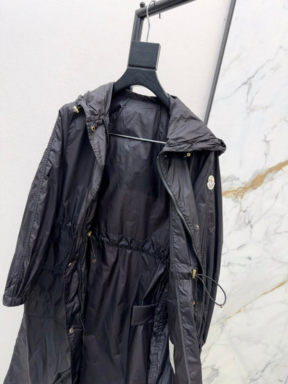 Mo 25ss hooded long coat parkas