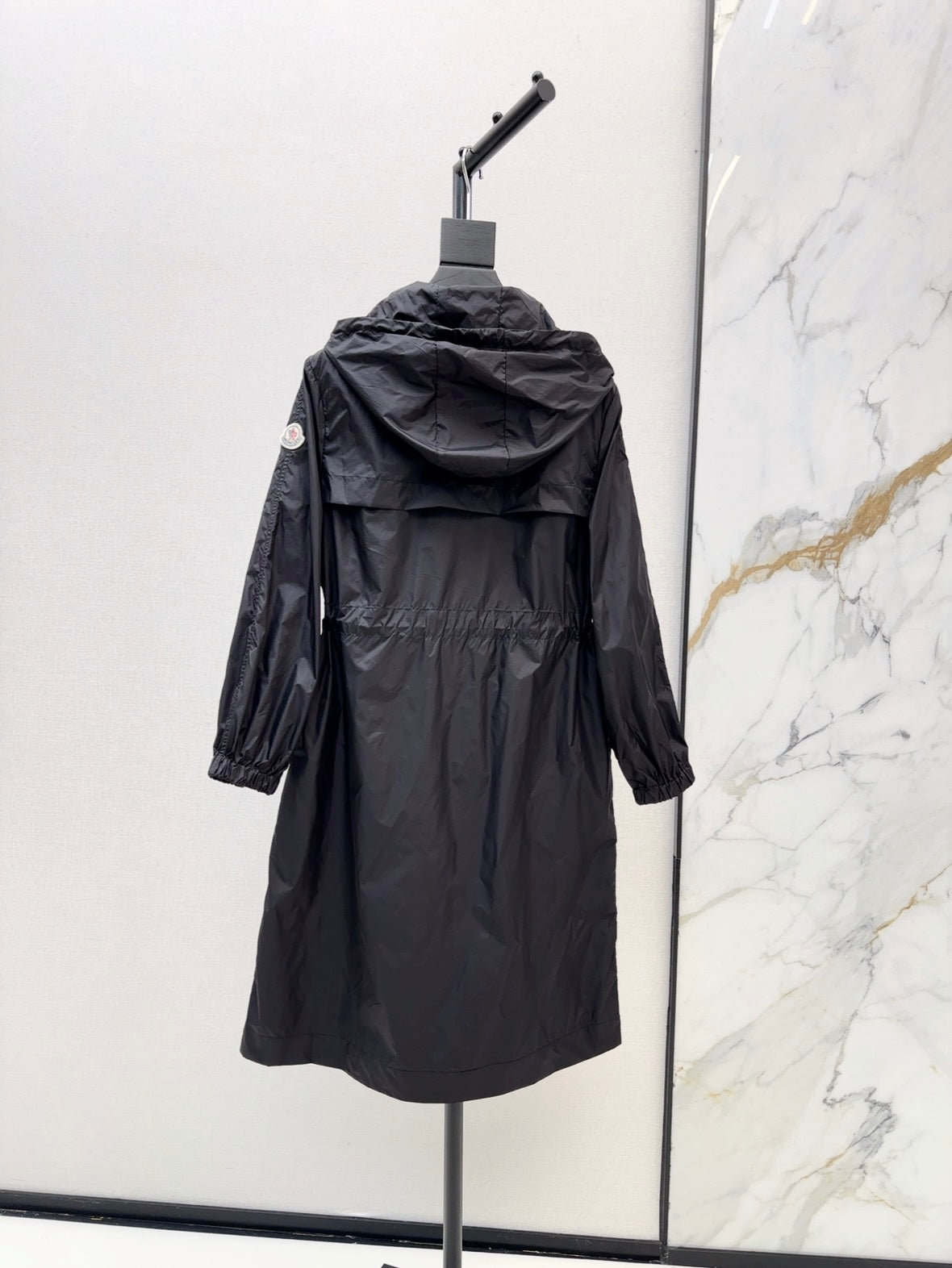 Mo 25ss hooded long coat parkas
