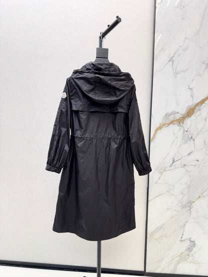 Mo 25ss hooded long coat parkas
