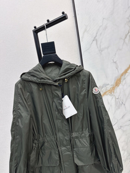 Mo 25ss hooded long coat parkas