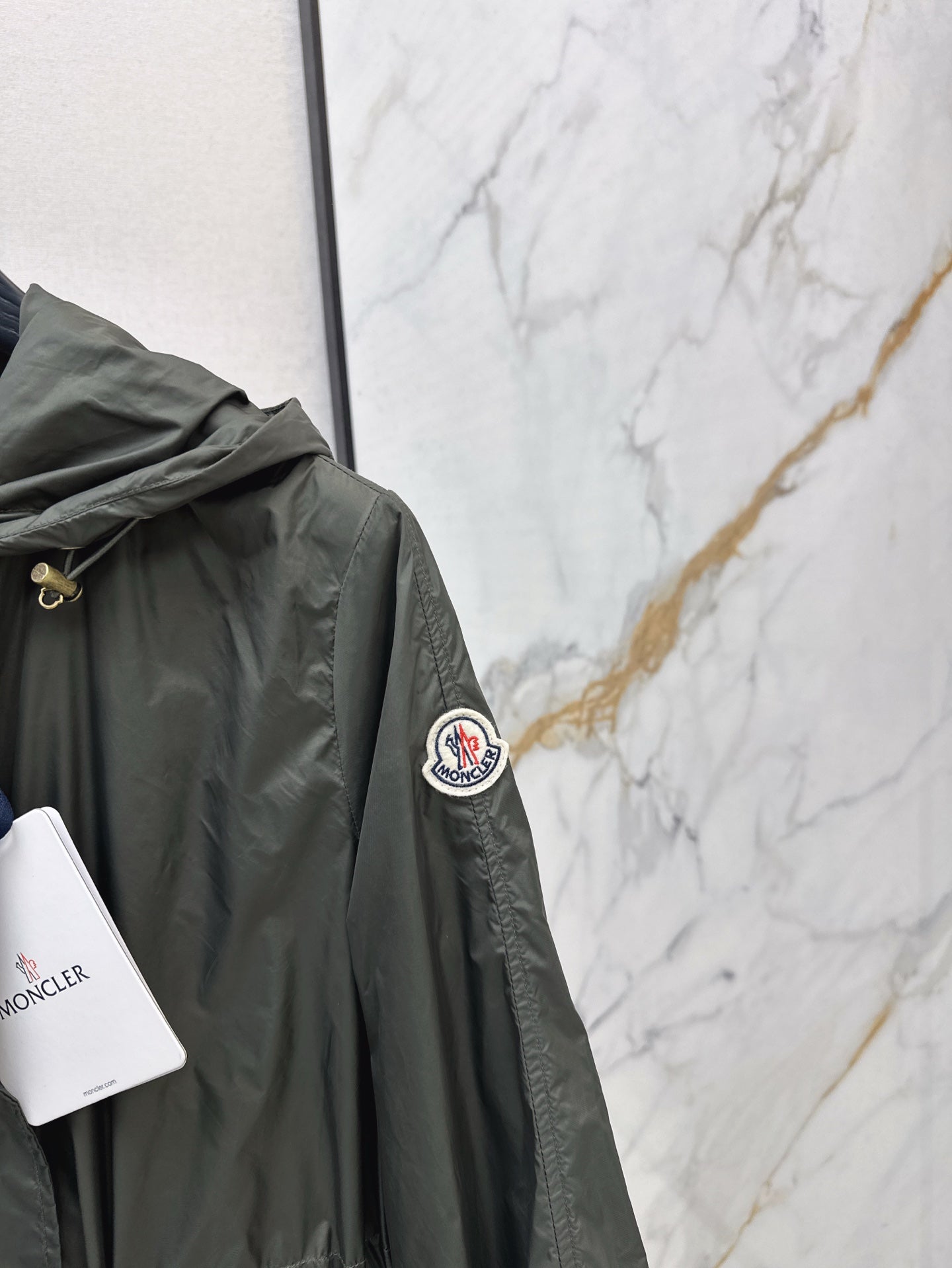 Mo 25ss hooded long coat parkas