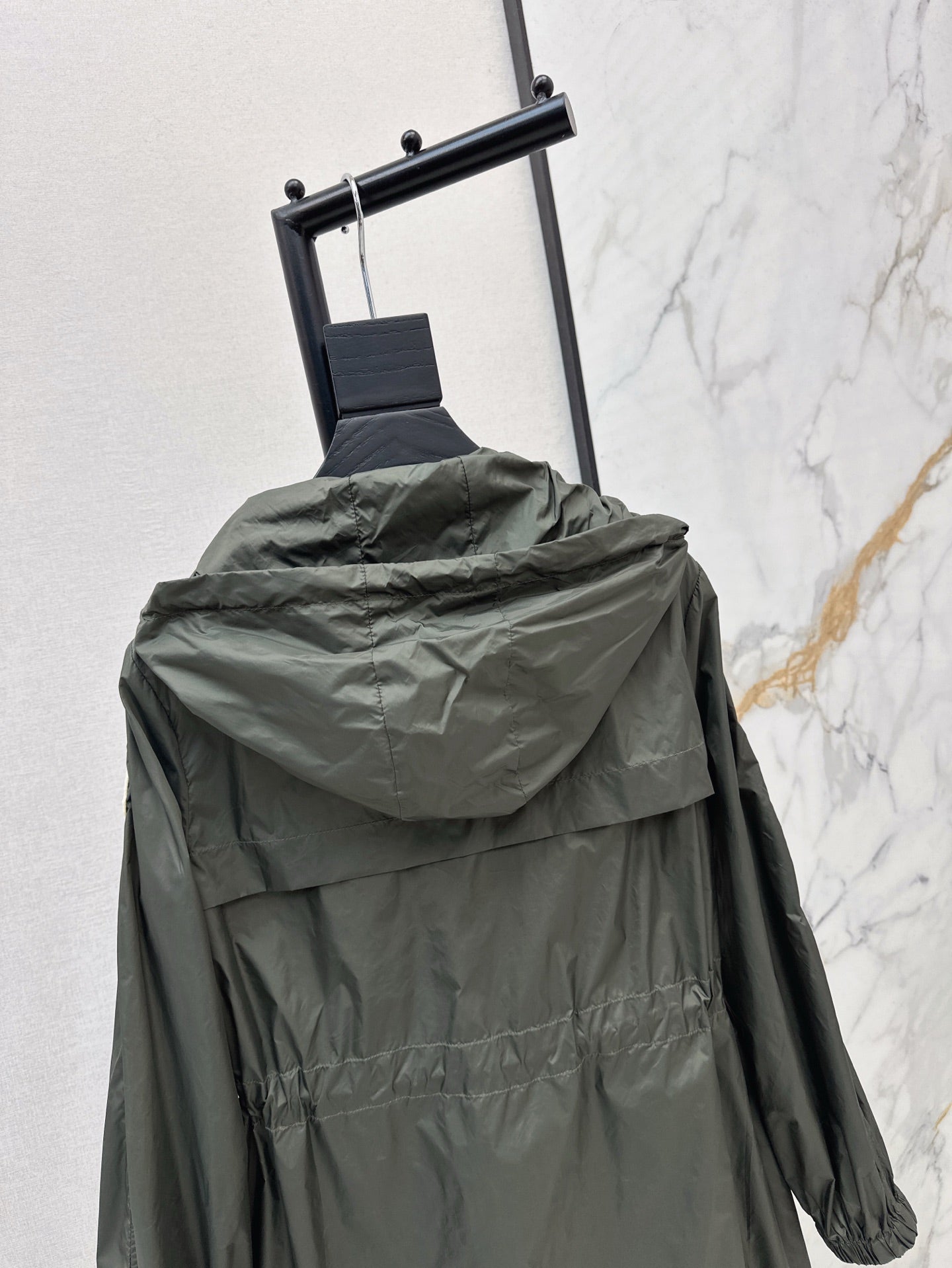 Mo 25ss hooded long coat parkas