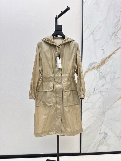 Mo 25ss hooded long coat parkas