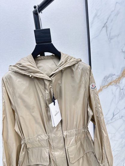 Mo 25ss hooded long coat parkas
