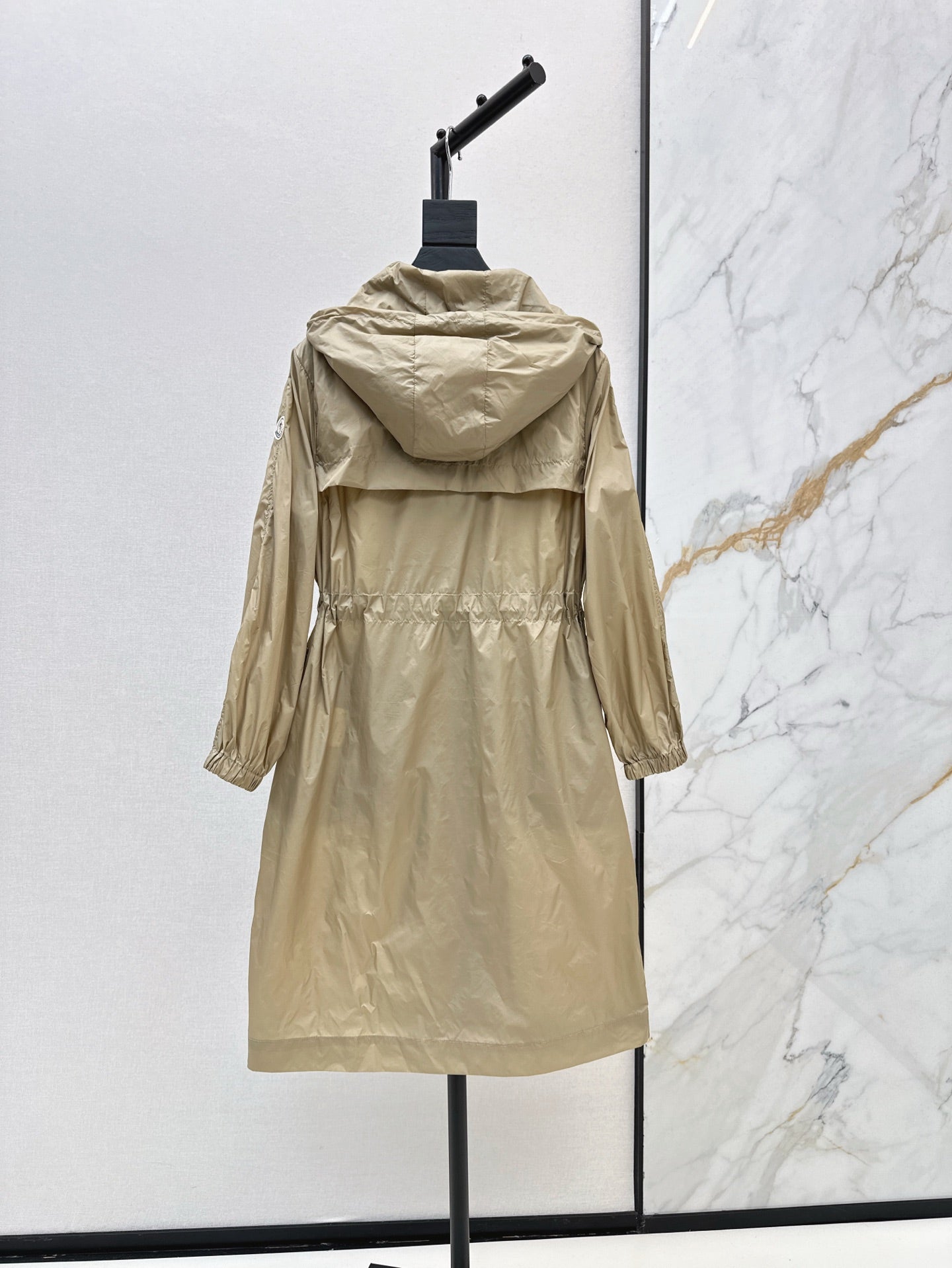 Mo 25ss hooded long coat parkas