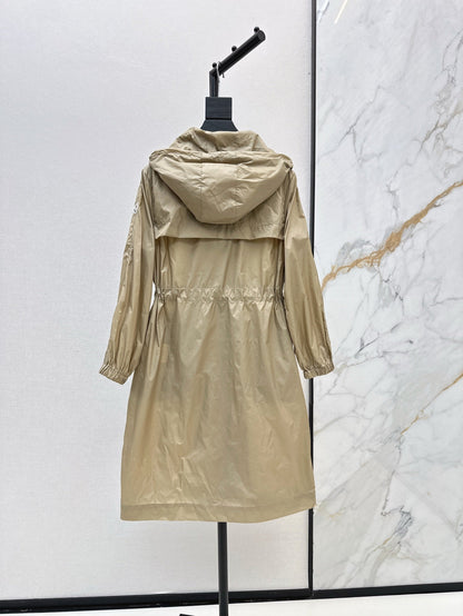 Mo 25ss hooded long coat parkas