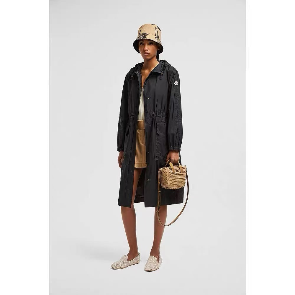 Mo 25ss hooded long coat parkas