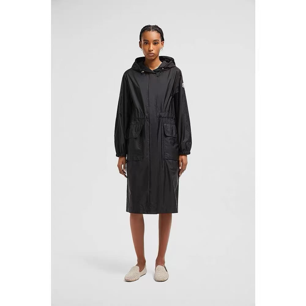 Mo 25ss hooded long coat parkas