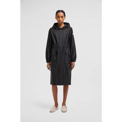 Mo 25ss hooded long coat parkas