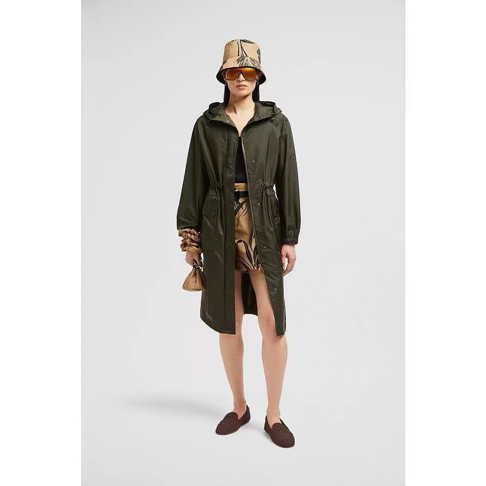 Mo 25ss hooded long coat parkas