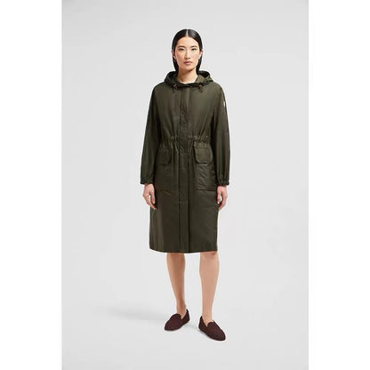 Mo 25ss hooded long coat parkas