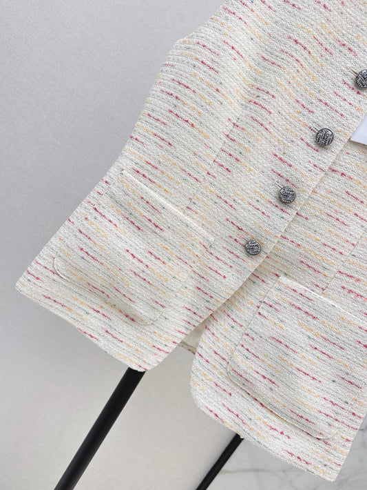 Ch 25ss woven vest