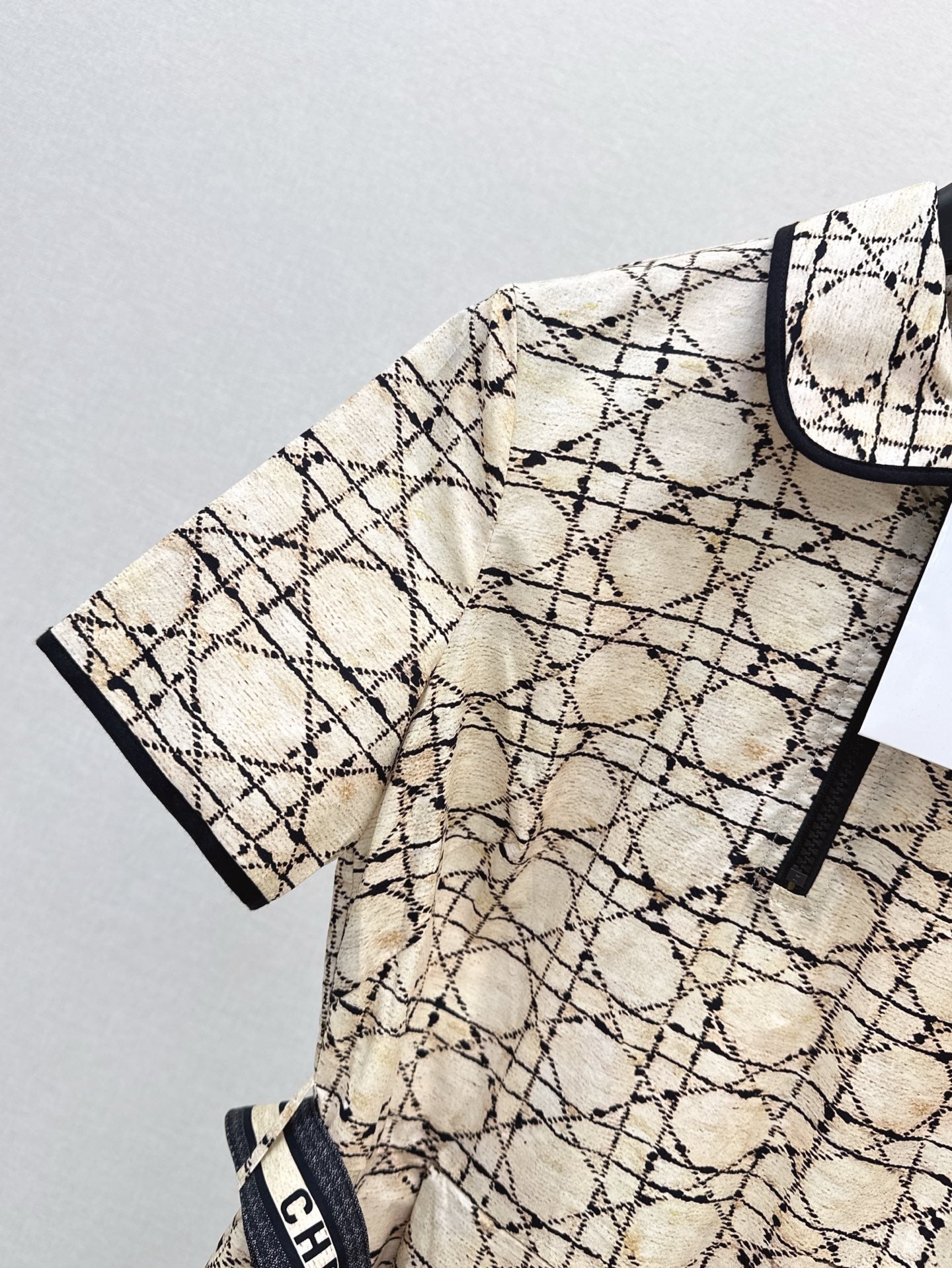 D 25ss argyle jacquard dress