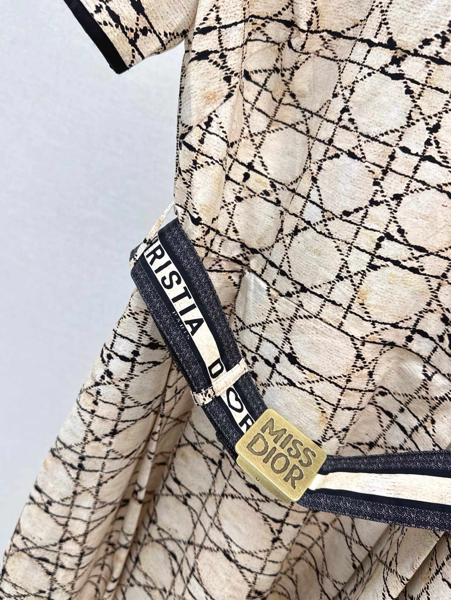D 25ss argyle jacquard dress