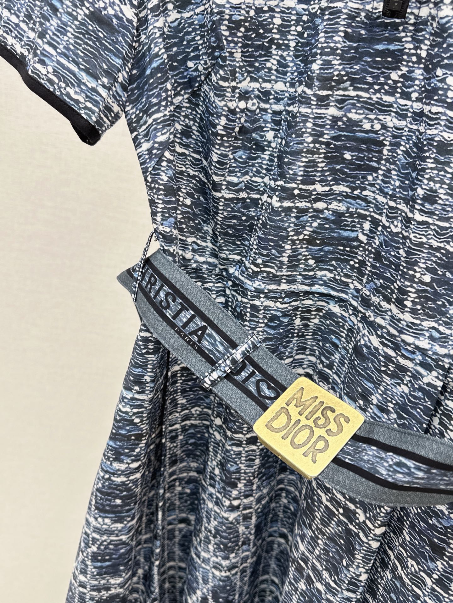 D 25ss argyle jacquard dress