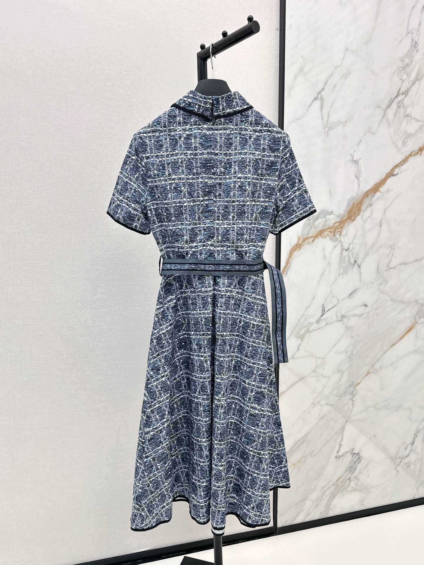 D 25ss argyle jacquard dress