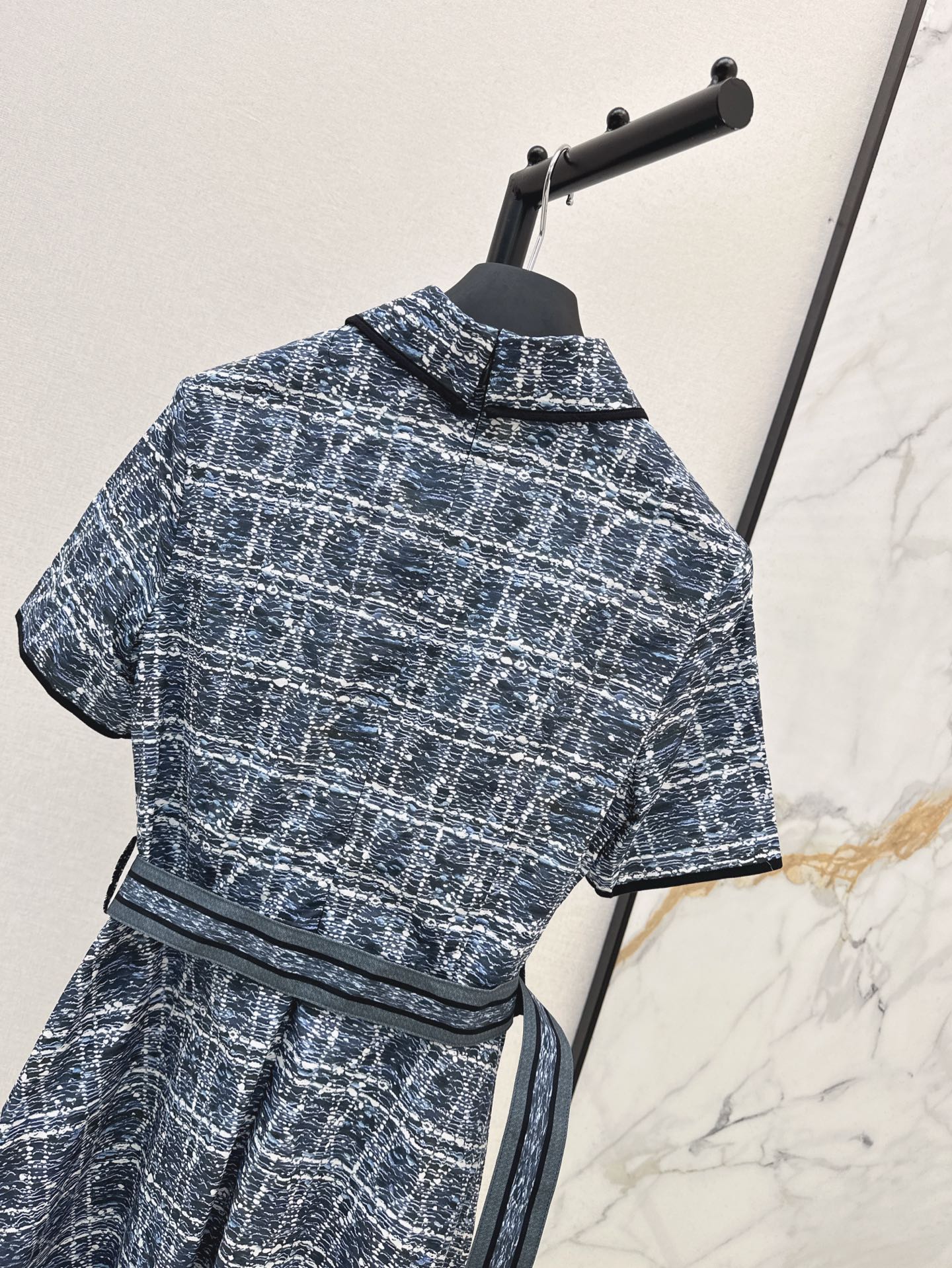 D 25ss argyle jacquard dress