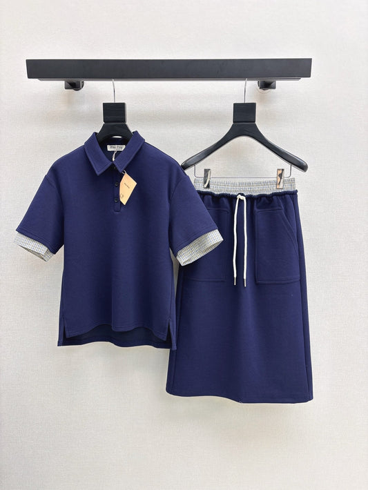 Mi 25ss polo skirt set