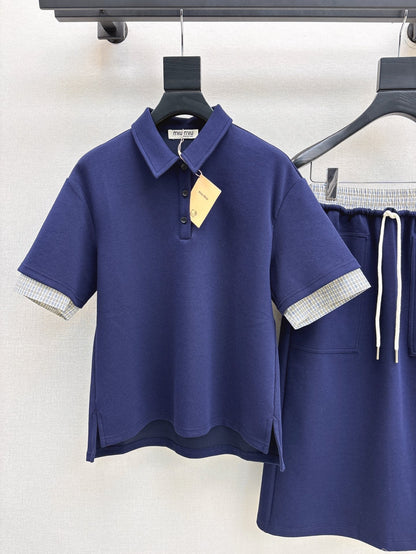Mi 25ss polo skirt set