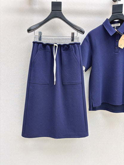 Mi 25ss polo skirt set