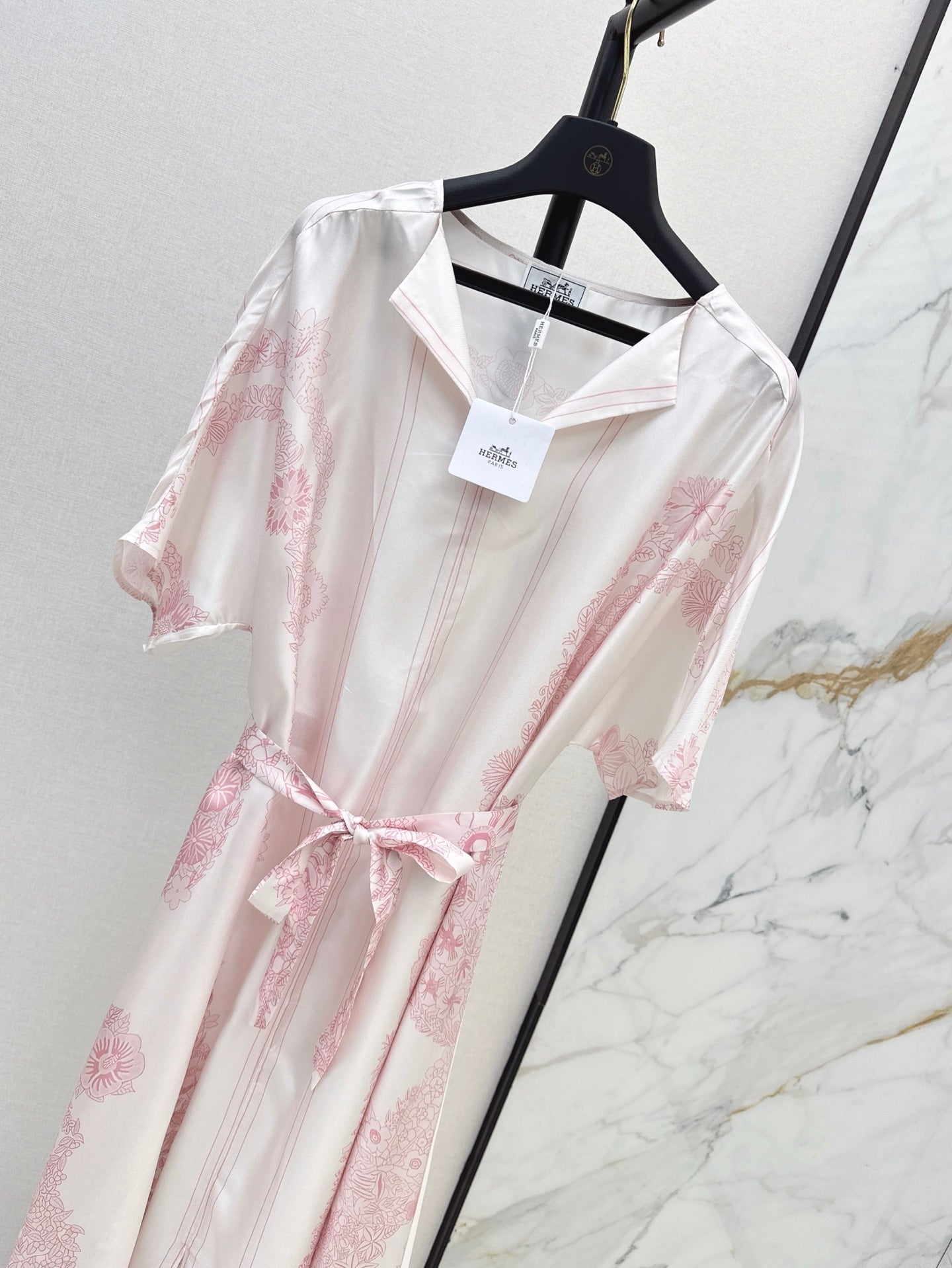 H 25ss Silk long dress