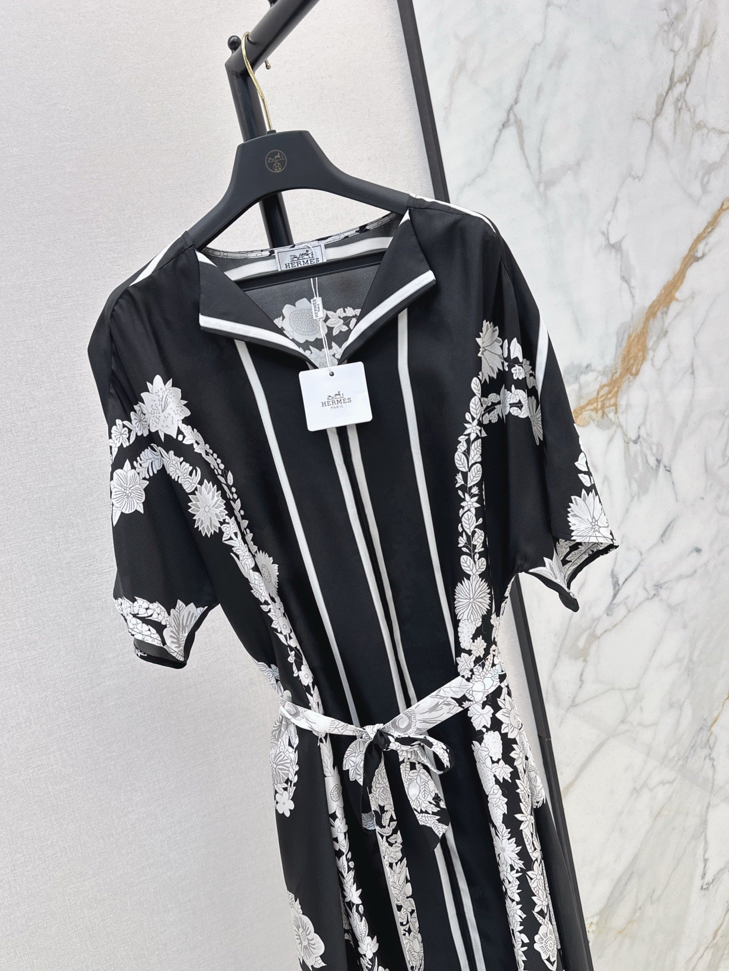 H 25ss Silk long dress