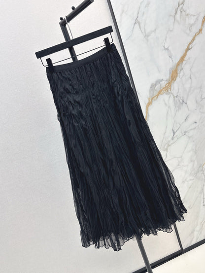 D 25ss pleated skirt