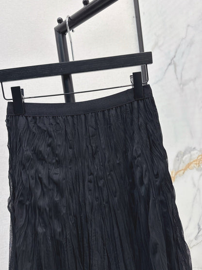D 25ss pleated skirt