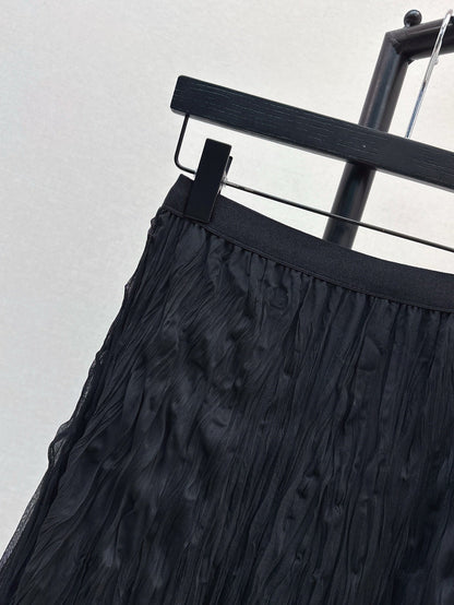 D 25ss pleated skirt