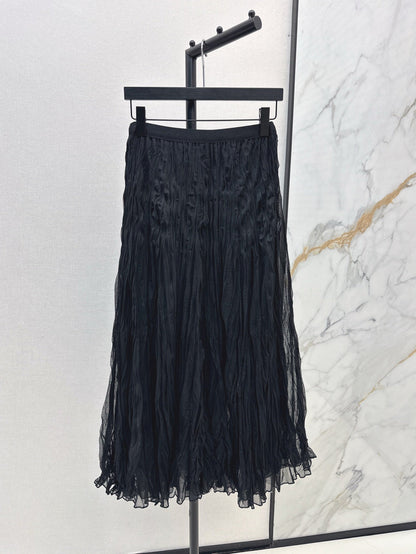D 25ss pleated skirt