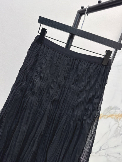D 25ss pleated skirt