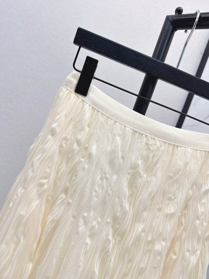 D 25ss pleated skirt