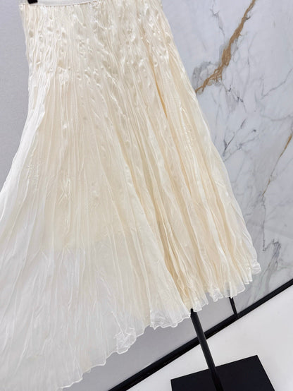 D 25ss pleated skirt