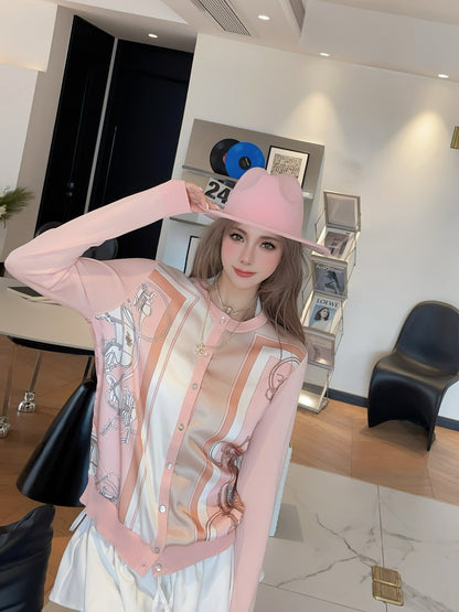 H 24ss knit cardigan