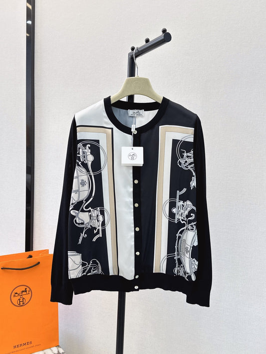 H 24ss knit cardigan
