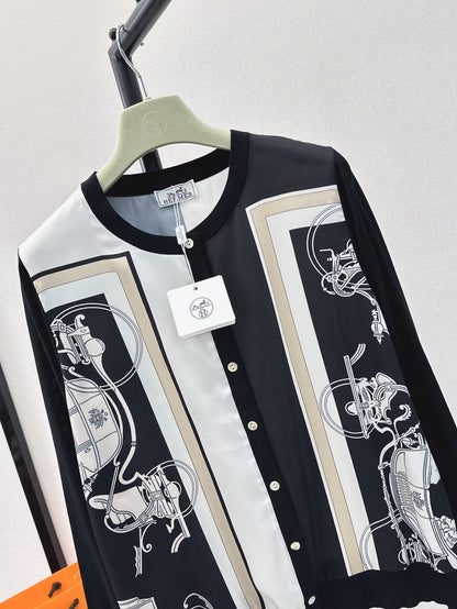 H 24ss knit cardigan