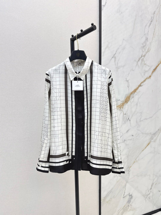 H 25ss Silk buttons shirt