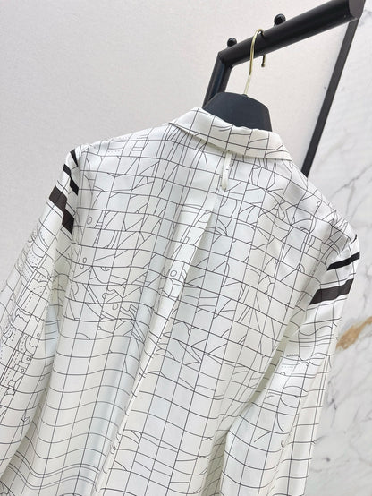 H 25ss Silk buttons shirt