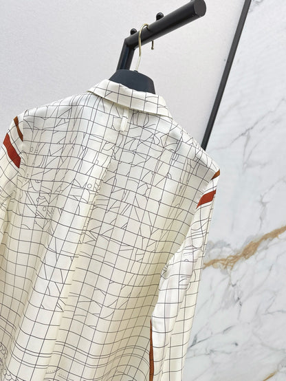H 25ss Silk buttons shirt